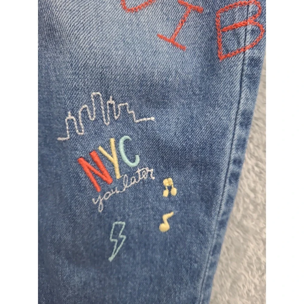 GAP Kids 1969 Grils Jeans Sz‎ 14R  Embroidered Ankle 50th Anniversary
